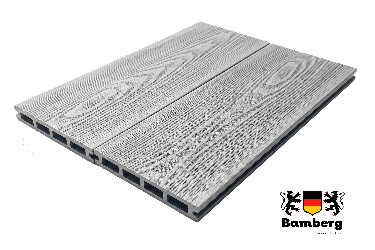Террасная доска ДПК Бамберг пустотелая, 3D Натур (Natural), Барнвуд (Barnwood)— Black Deck