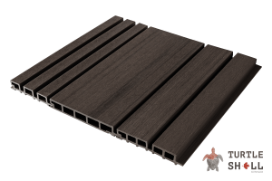 Реечная панель ДПК Turtle Shell Double Lines, Texas Hickory